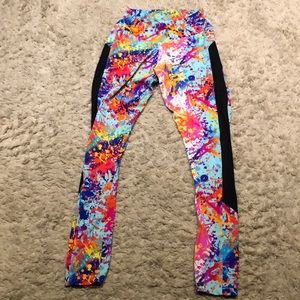 J fitness wear color splash legging